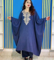 Rimi Kabli Karchupi Kaftan Co-Ord Set Navy Blue | Premium